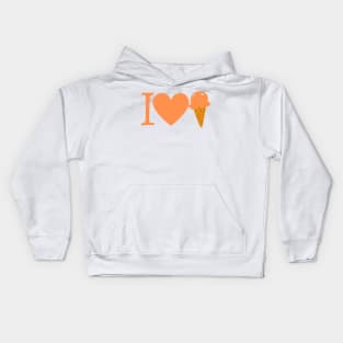 I Love Ice Cream Kids Hoodie